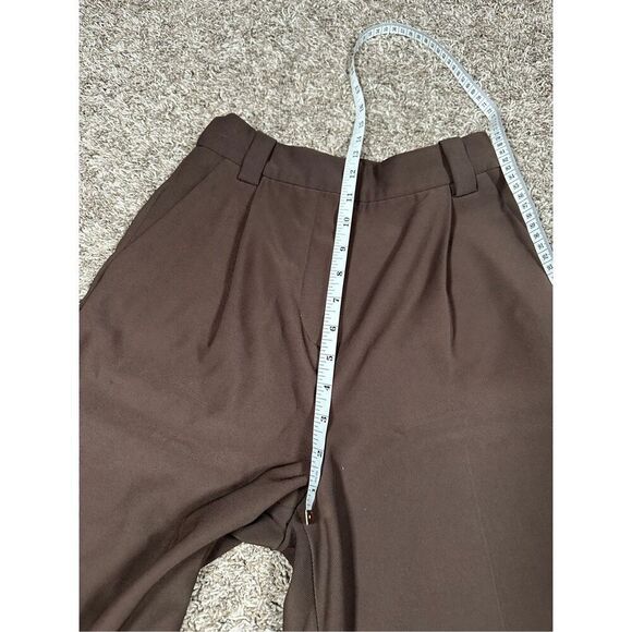 & Other Stories Tapered Cuff Trousers Pants Dark Brown High Rise Womens Size 0 - Picture 10 of 12